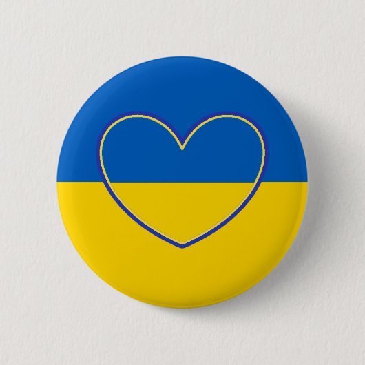 Unterstützung der Ukraine Button (Vorderseite)