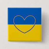 Unterstützung der Ukraine Button (Vorderseite)