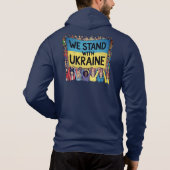 Unterstützung der Ukraine Crowd Design, Einheit un Hoodie (Rückseite)