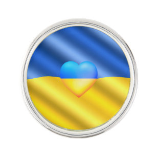 Unterstützung der Ukraine - Freiheit - Frieden - U Anstecknadel