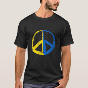 Unterstützung der Ukraine Friedenszeichen Ukraine T-Shirt