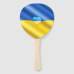 Unterstützung der Ukraine Hand Fan Ukrainische Fla Fächer