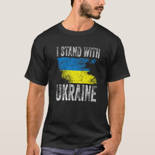 Unterstützung der Ukraine Ich stehe mit der Ukrai T-Shirt