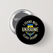 Unterstützung der Ukraine ich stehe mit der Ukrain Button (Vorne & Hinten)