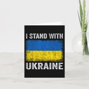 Unterstützung der Ukraine ich stehe mit der Ukrain Karte