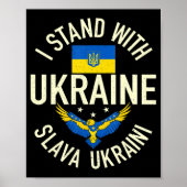 Unterstützung der Ukraine ich stehe mit der Ukrain Poster (Vorne)
