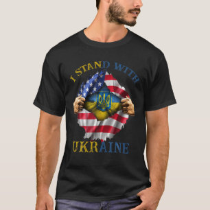 Unterstützung der Ukraine ich stehe mit der Ukrain T-Shirt
