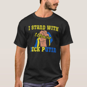 Unterstützung der Ukraine ich stehe mit der Ukrain T-Shirt