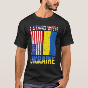 Unterstützung der Ukraine ich stehe mit der Ukrain T-Shirt