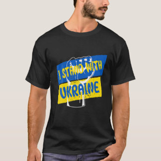 Unterstützung der Ukraine ich stehe mit der Ukrain T-Shirt