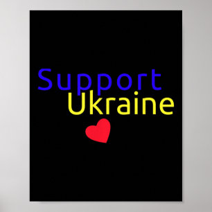 Unterstützung der Ukraine Kein Krieg ukrainische F Poster