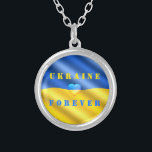 Unterstützung der Ukraine-Kette - Freiheit Versilberte Kette<br><div class="desc">Unterstützung Ukraine Silver Plated Necklaces - Freiheit - Frieden - Ukrainische Flagge - Gemeinsam ! Sie können Support Ukraine auch auf mehr als 1000 Zazzle Produkte übertragen! Wir stehen mit der Ukraine!</div>