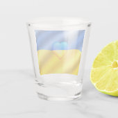 Unterstützung der Ukraine Schießglas ukrainische F Schnapsglas (Rückseite)