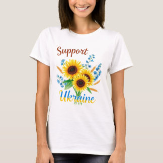 Unterstützung der Ukraine Sonnenblumen T-Shirt