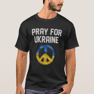 Unterstützung der Ukraine Stand I mit ukrainischer T-Shirt