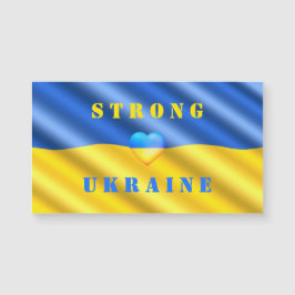Unterstützung der Ukraine - Starke - Flagge - Frei Magnetkarte