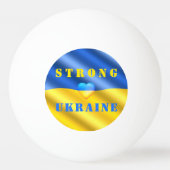 Unterstützung der Ukraine - Starke - Flagge - Frei Tischtennisball (Vorderseite)