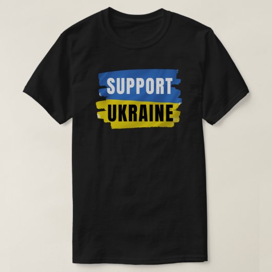 UNTERSTÜTZUNG DER UKRAINE T-Shirt (Design vorne)