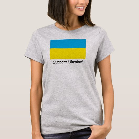Unterstützung der Ukraine! T-Shirt (Vorderseite)