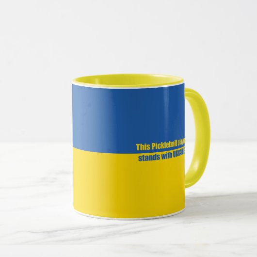 Unterstützung der Ukraine Tasse (VorderseiteRechts)