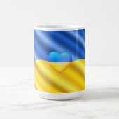 Unterstützung der Ukraine Tasse ukrainische Flagge (Mittel)