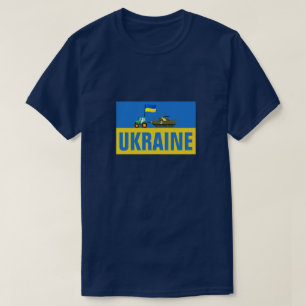 UNTERSTÜTZUNG DER UKRAINE TRACTOR TOWING RUSSISCH T-Shirt