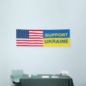 Unterstützung der Ukraine USA Flag Solidarity Banner (Messeveranstaltung)