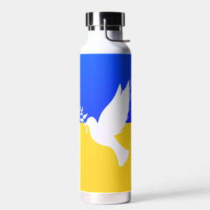 Unterstützung der Ukraine Wasserflasche Friedensta Trinkflasche