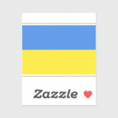 Unterstützung der ukrainischen Aufkleber ukrainisc (Blatt)