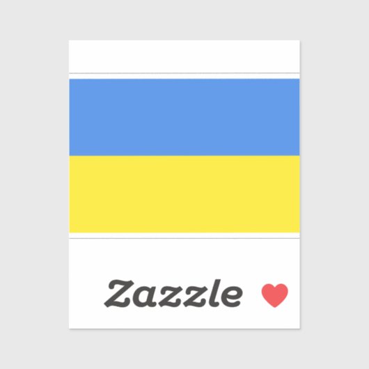 Unterstützung der ukrainischen Aufkleber ukrainisc (Blatt)
