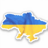 Unterstützung der ukrainischen Aufkleberfreiheit Aufkleber (Vorderseite)