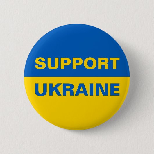 Unterstützung der ukrainischen Flagge Button (Vorderseite)