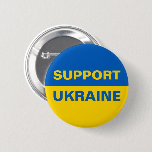 Unterstützung der ukrainischen Flagge Button (Vorne & Hinten)