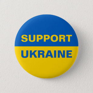Unterstützung der ukrainischen Flagge Button