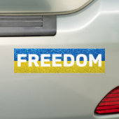 Unterstützung der ukrainischen Flagge der Glitzer- Autoaufkleber (Auf Auto)