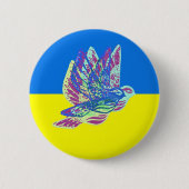 Unterstützung der ukrainischen Flagge mit farbenpr Button (Vorderseite)
