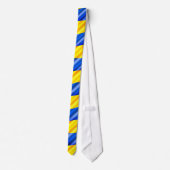 Unterstützung der ukrainischen Flagge Neck Tie ukr Krawatte (Rückseite)
