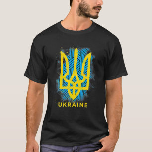 Unterstützung der ukrainischen Flagge Vintag Ukrai T-Shirt