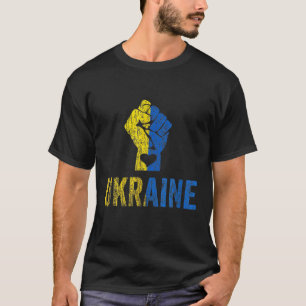 Unterstützung der ukrainischen Flagge Vintag Ukrai T-Shirt