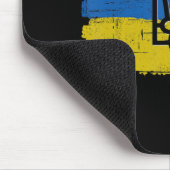 Unterstützung der ukrainischen Flaggenstaaten durc Mousepad (Ecke)
