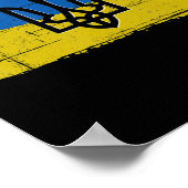Unterstützung der ukrainischen Flaggenstaaten durc Poster (Ecke)