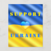 Unterstützung der ukrainischen Flyer-Flagge der Uk Flyer (Vorne)