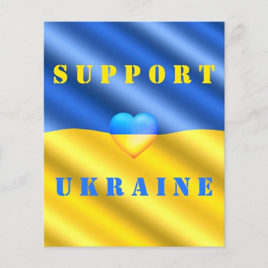 Unterstützung der ukrainischen Flyer-Flagge der Uk Flyer (Vorne)