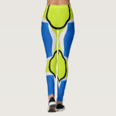 Unterstützung der ukrainischen Nationalfarben Leggings (Rückseite)
