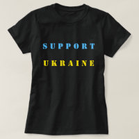 Unterstützung der ukrainischen T - Shirt-Flagge de