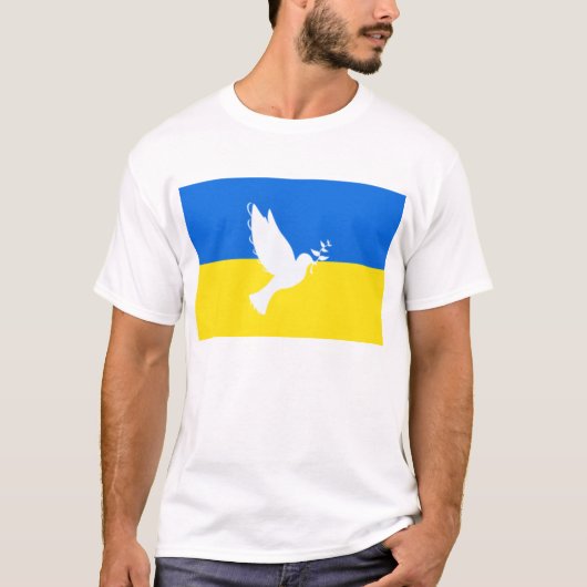 Unterstützung der ukrainischen T - Shirt-Friedenst T-Shirt (Vorderseite)