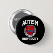 Unterstützung der Universität für Autismus Button (Vorne & Hinten)