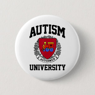 Unterstützung der Universität für Autismus Button