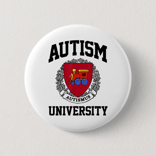 Unterstützung der Universität für Autismus Button (Vorderseite)