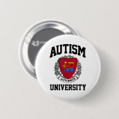 Unterstützung der Universität für Autismus Button (Vorne & Hinten)